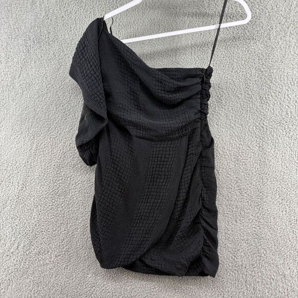 Affliction Women's silk Dress Bailey Tunic Dress Black Premium size 4 - Picture 5 of 13